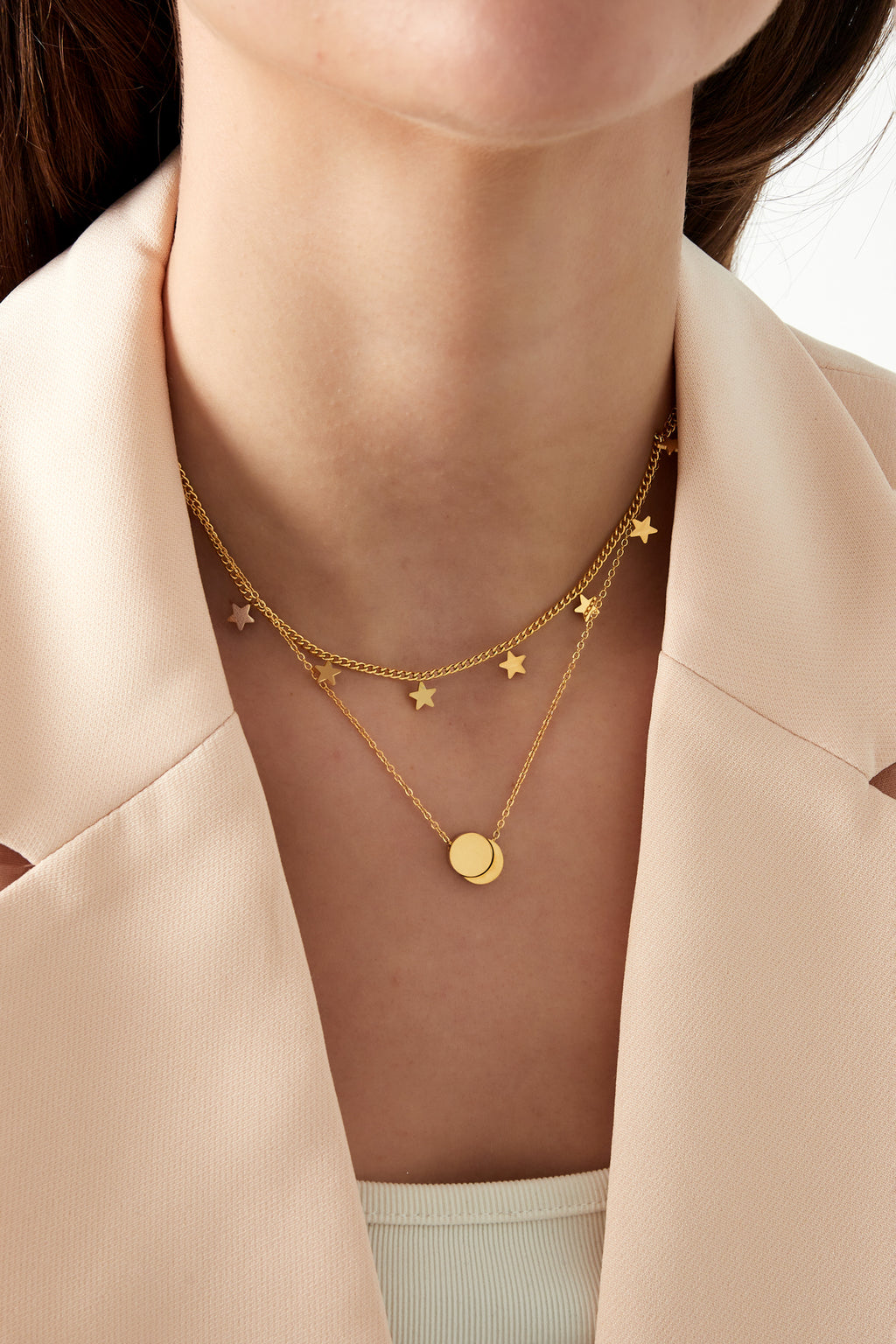 dubbele sterren ketting