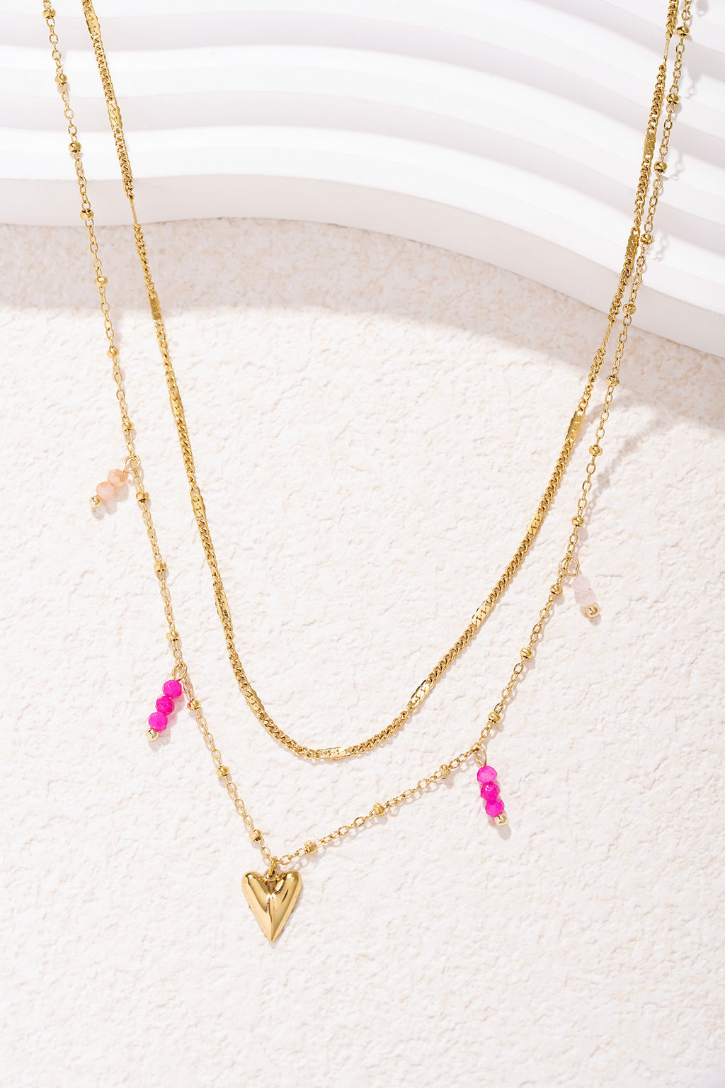 Dubbele liefdesketting - zilverkleur