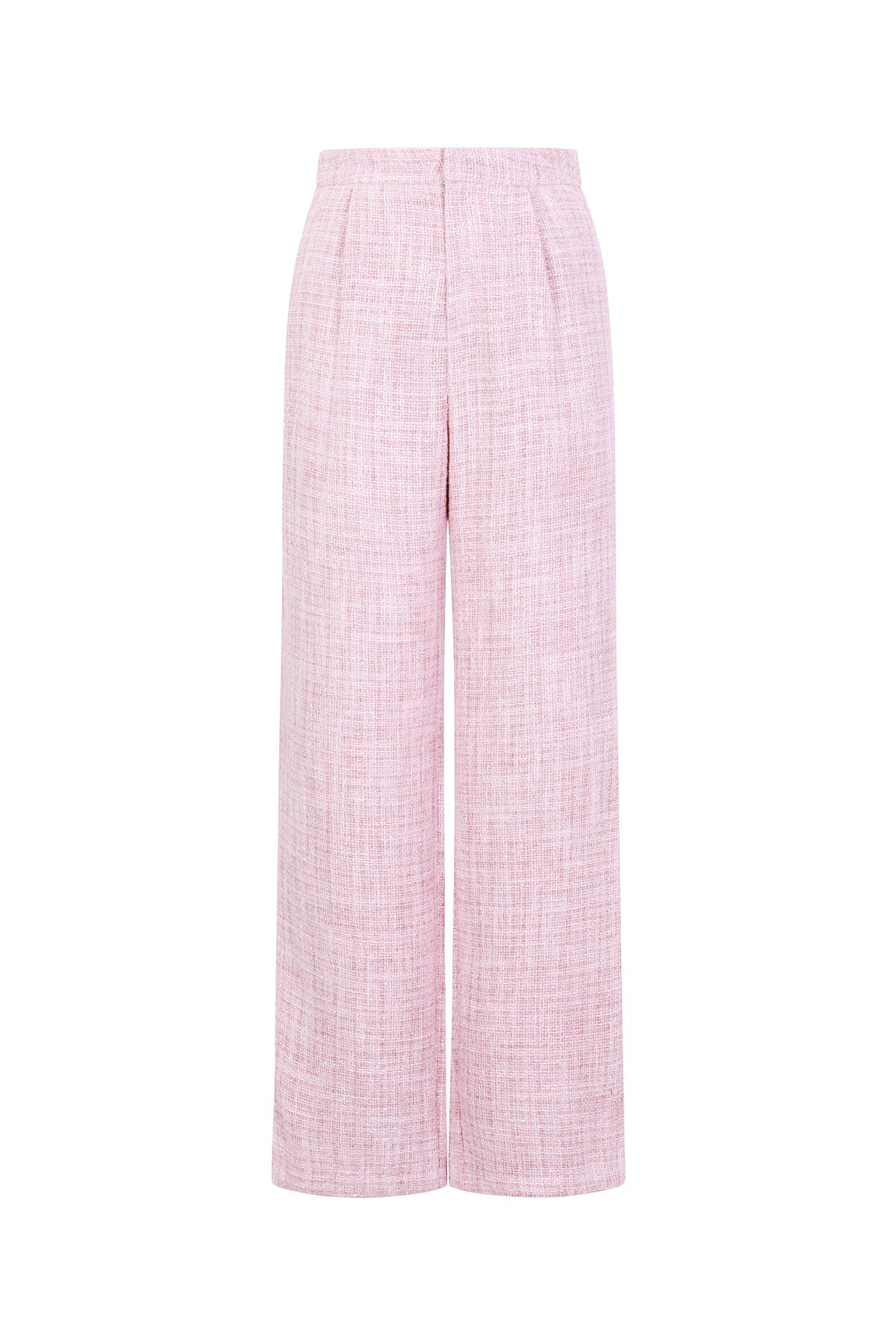 Geweven Polyestervezel Vrouwen Rechte Broeken Elegante Ruitjes Herfst/Winter