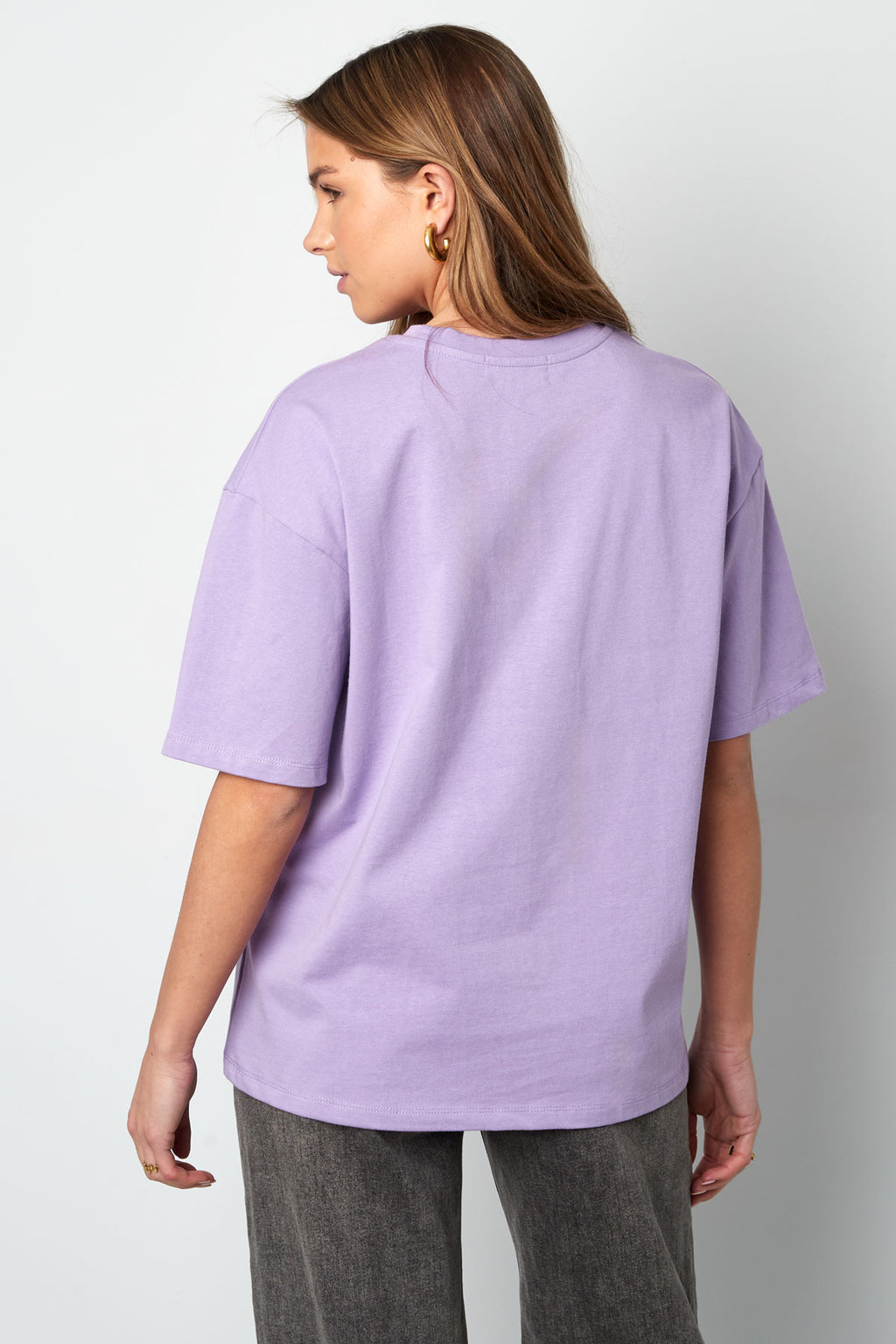 Cotton Vrouwen T-shirt Oversized Vlinder Print