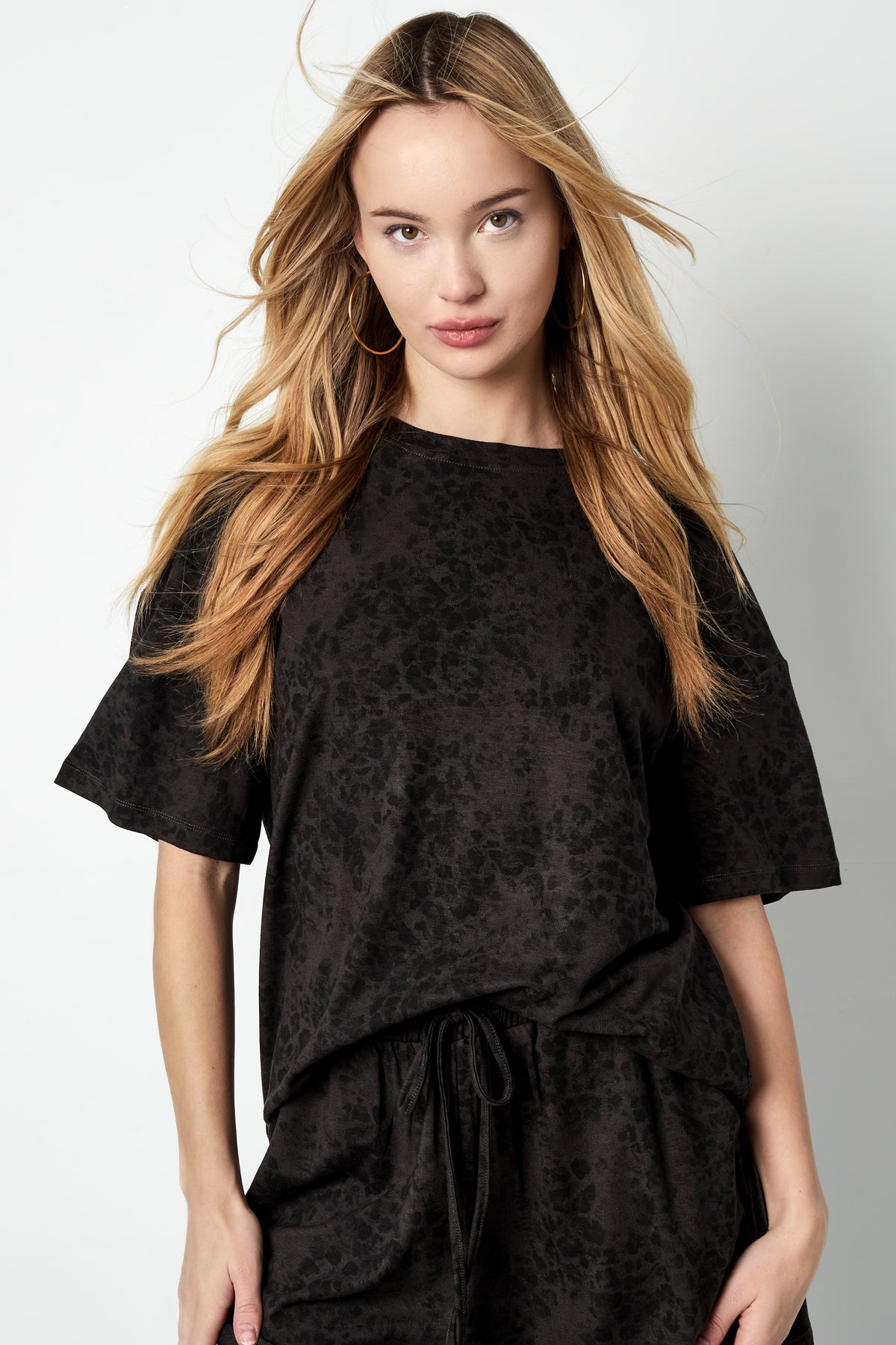 Cotton Vrouwen T-shirt Oversized Luipaardprint