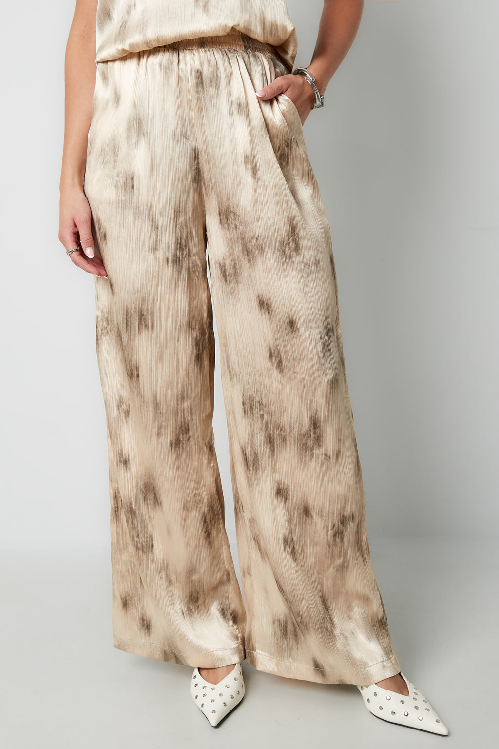 Geweven Casual Vrouwen Wide Leg Broeken Tie-dye Lente/Zomer