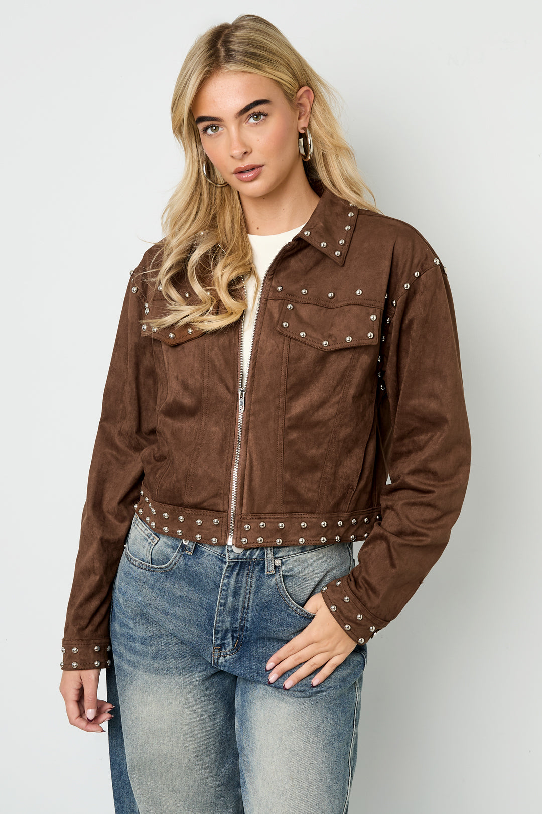 Geweven Polyestervezel Vrouwen Jas Straat Elegante Specialiteit Solide Kleur Herfst/Winter