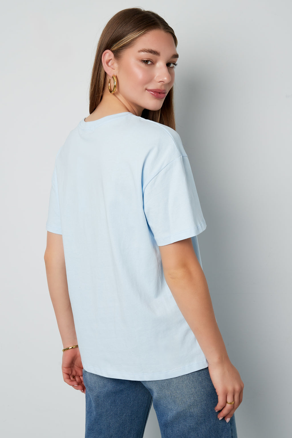 Gebreide Vrouwen T-shirt Casual Letters