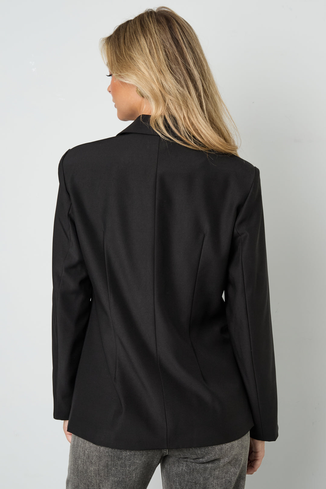 Geweven Polyestervezel Vrouwenpak Elegant Solide Kleur Herfst/Winter