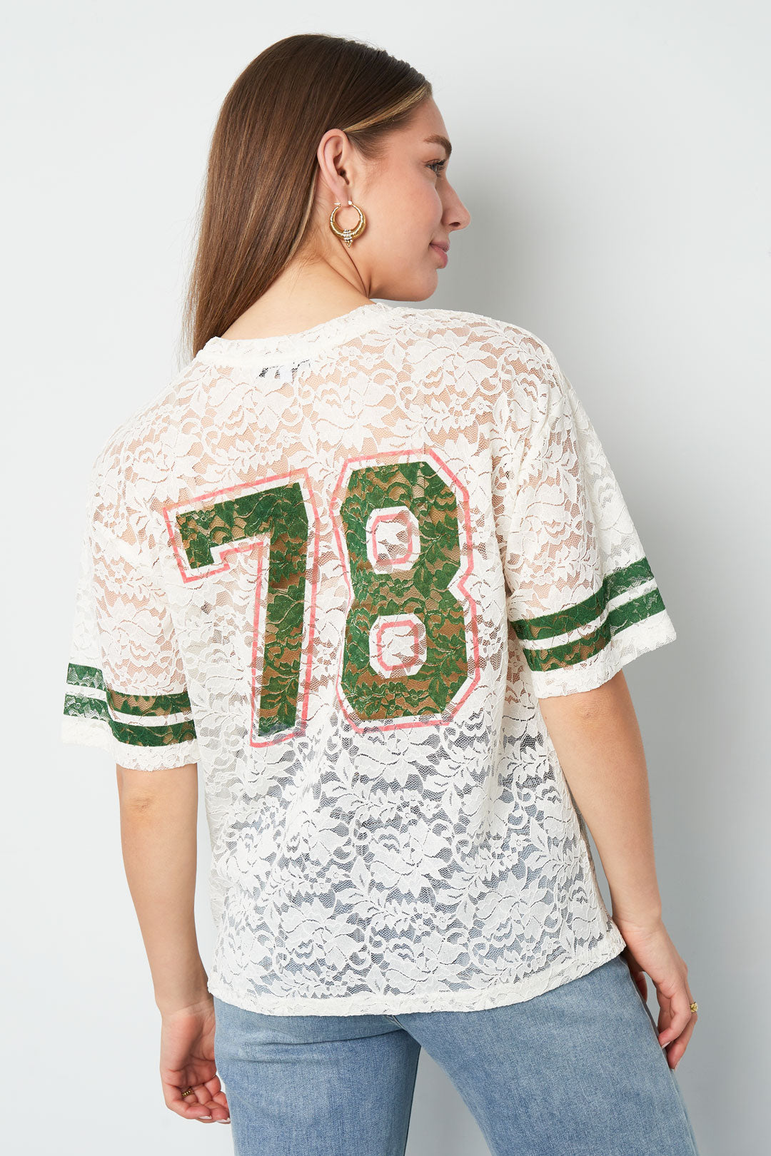 Polyestervezel Vrouwen T-shirt Sporty Kleurcontrast