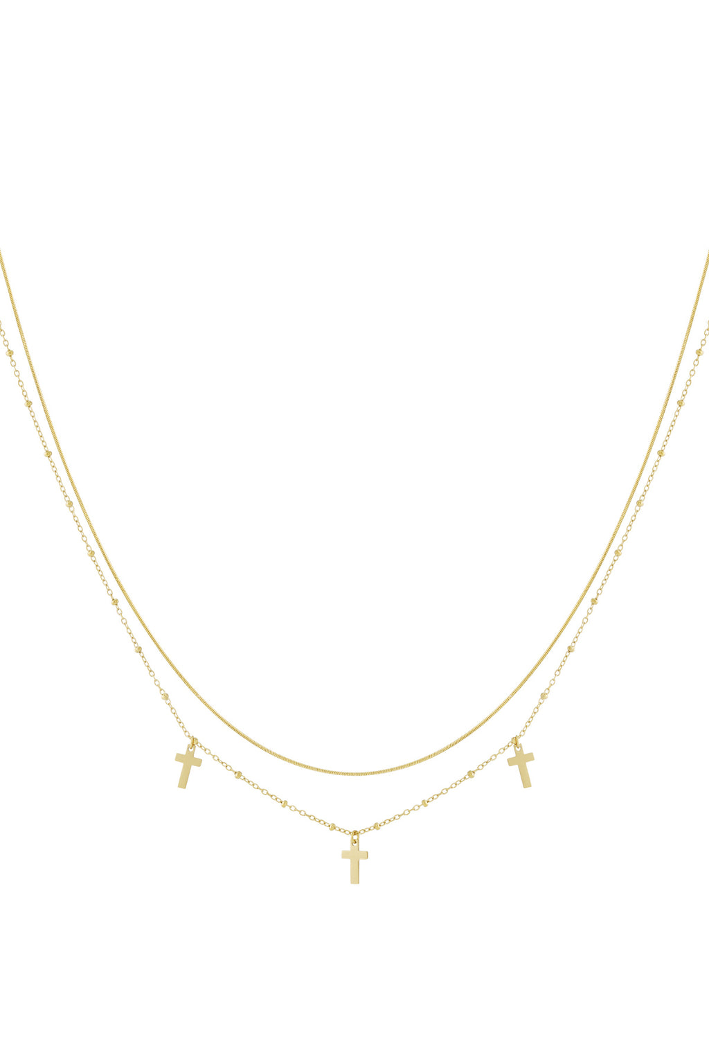   Gelaagde kettingen Kruis Casual Dagelijks Eenvoudig Serie Dames sieraden