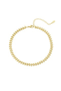 Enkelbandje bladeren Goud kleur Stainless Steel