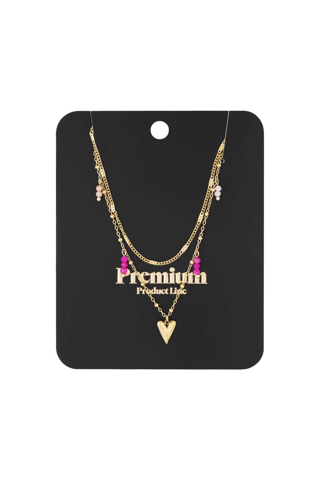 Dubbele liefdesketting - zilverkleur