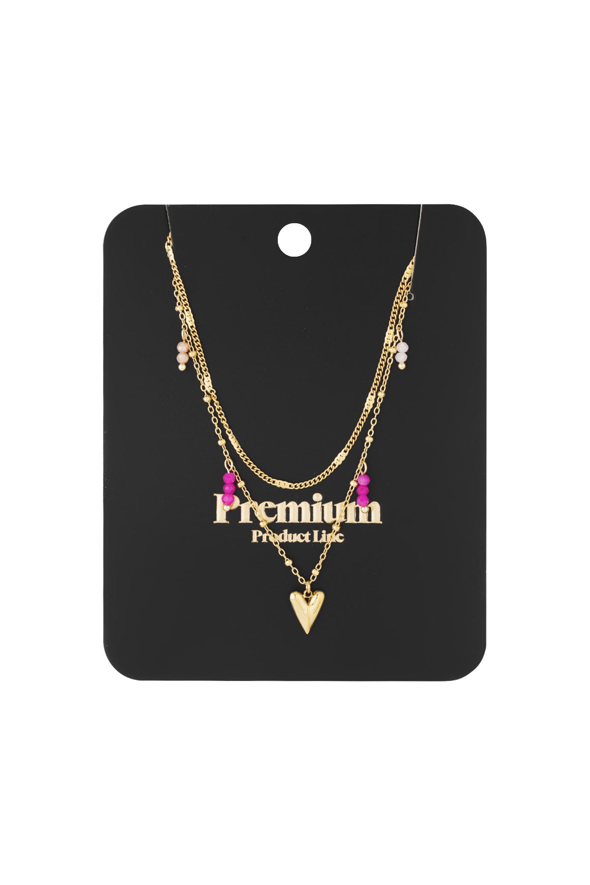 Dubbele liefdesketting - zilverkleur