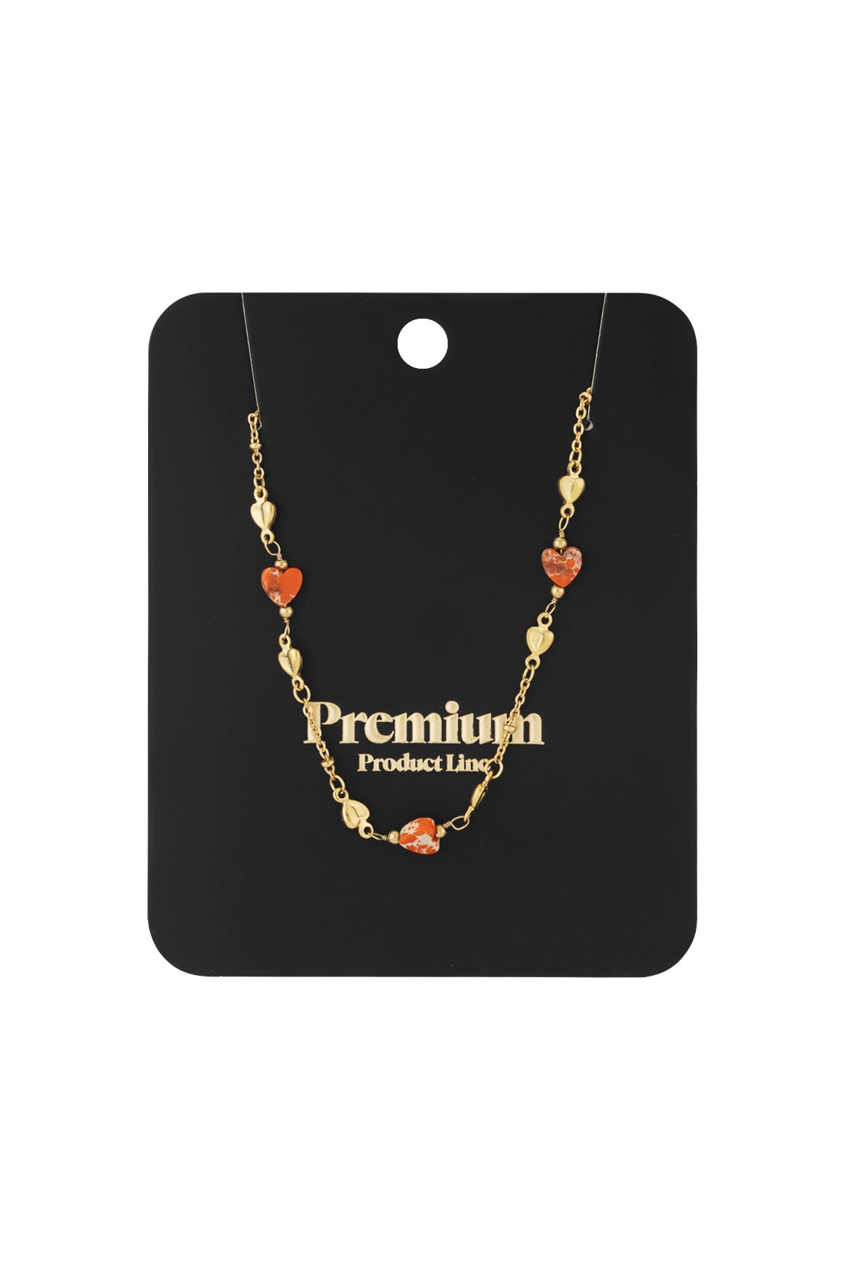 Omarm de liefde ketting - Groen en goudkleurig