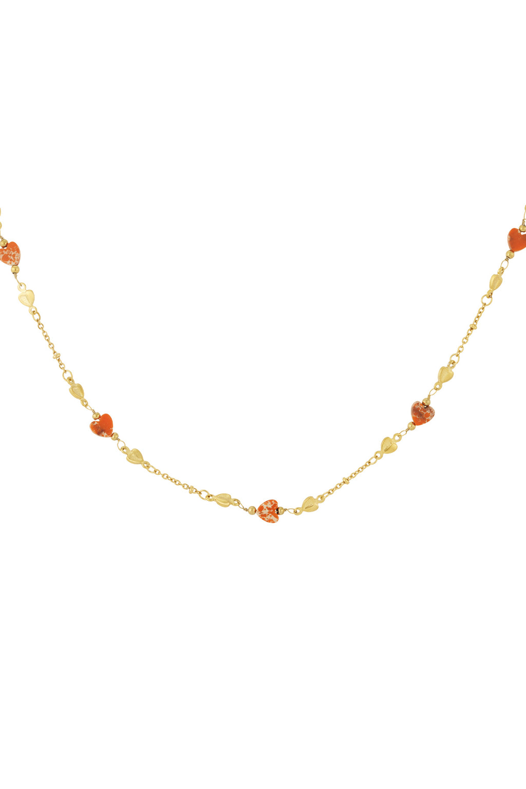 Omarm de liefde ketting - Groen en goudkleurig