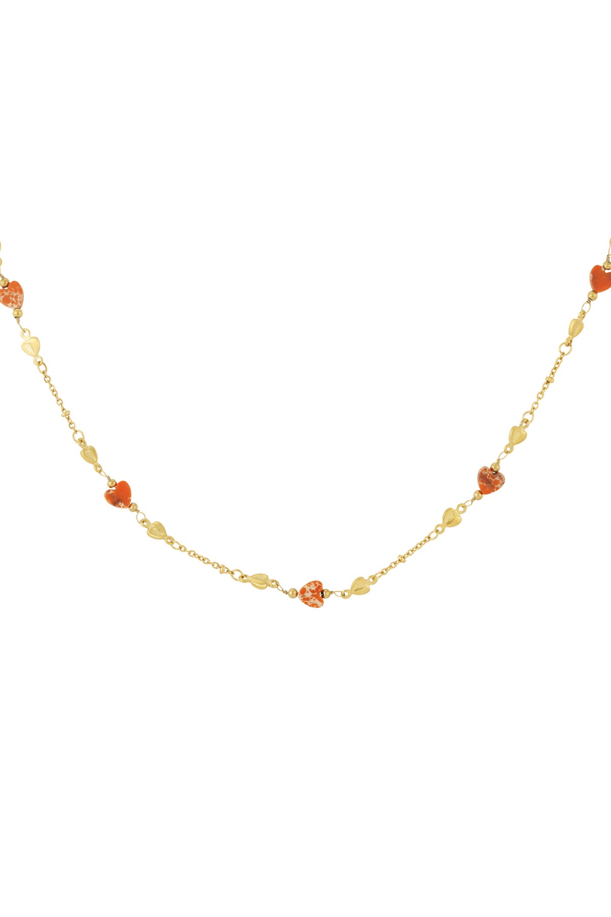 Omarm de liefde ketting - Groen en goudkleurig