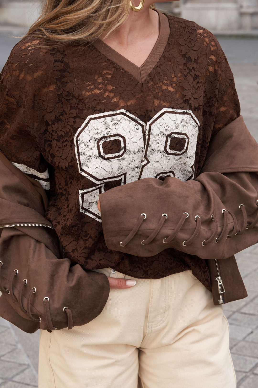 Woven Polyester Fiber Vrouwen T-shirt Sporty Color Clash