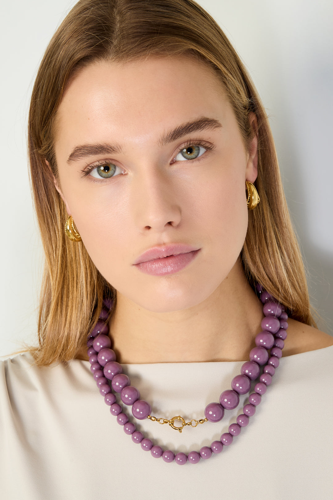 Hars kralen kettingen kralen casual dagelijks eenvoudig serie dames sieraden-15mm