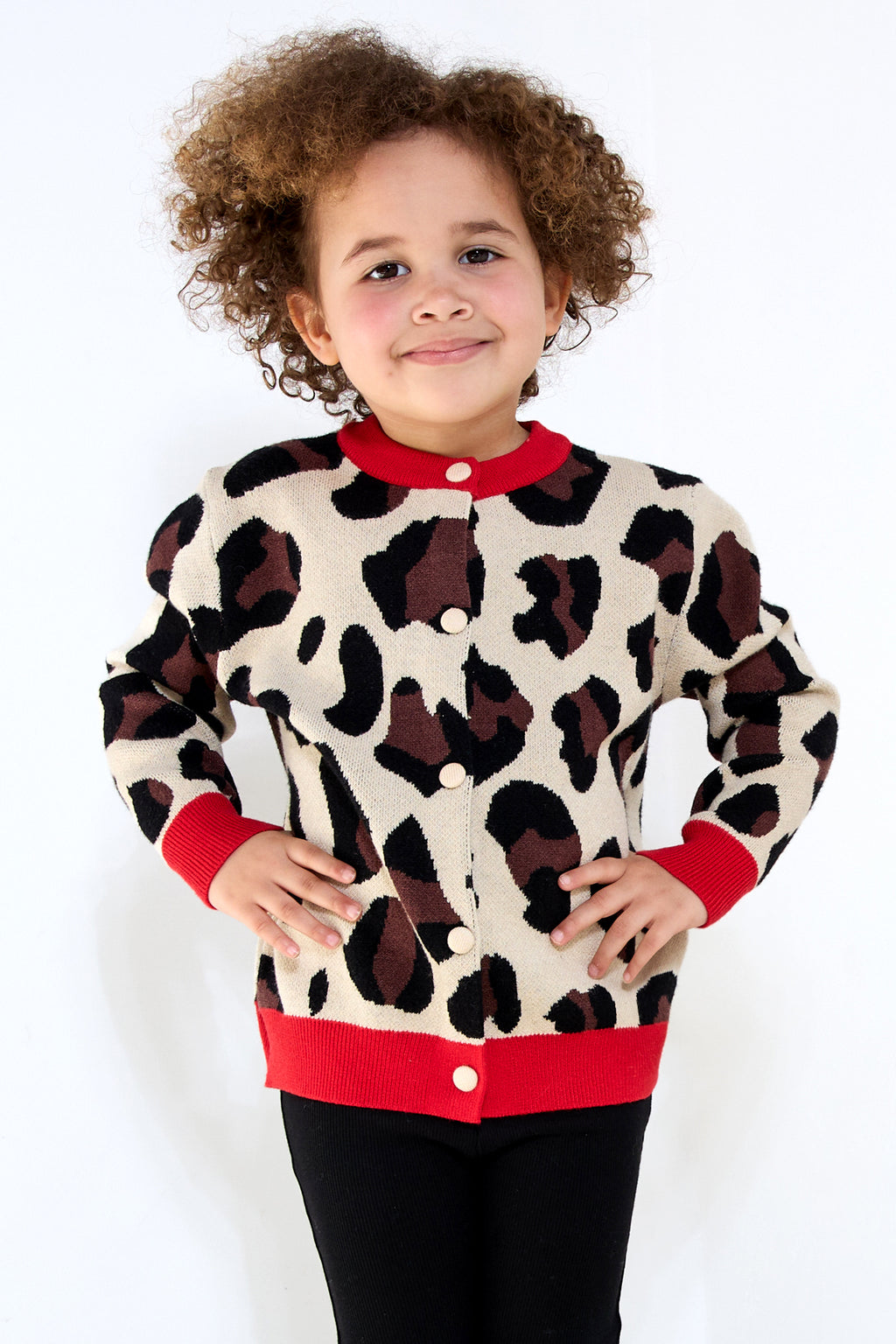 Viscose Gebreide Cardigan Vrouwen Luipaardprint Patroon Stijlvol