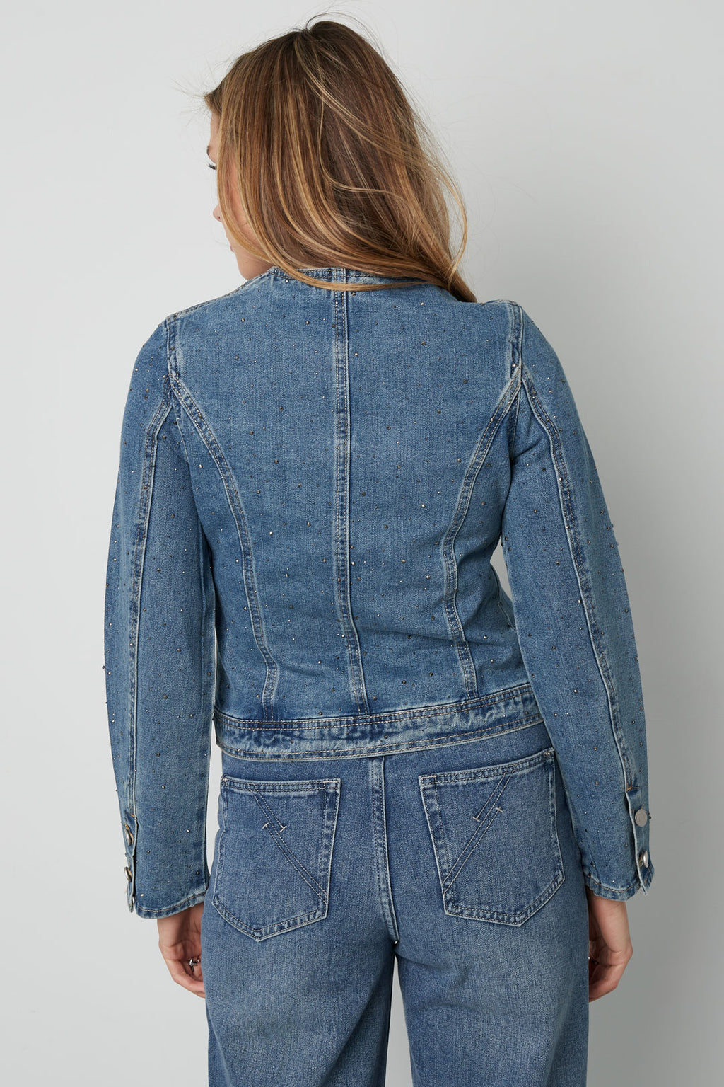 Denim Vrouwen Korte Jas Classic Fit