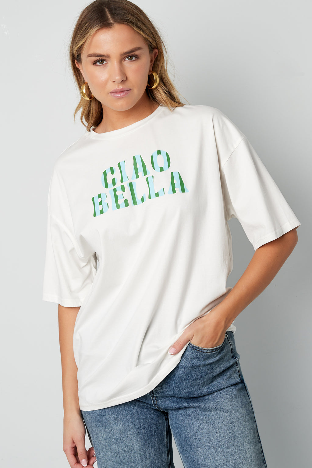 Cotton Vrouwen T-shirt Casual Letters