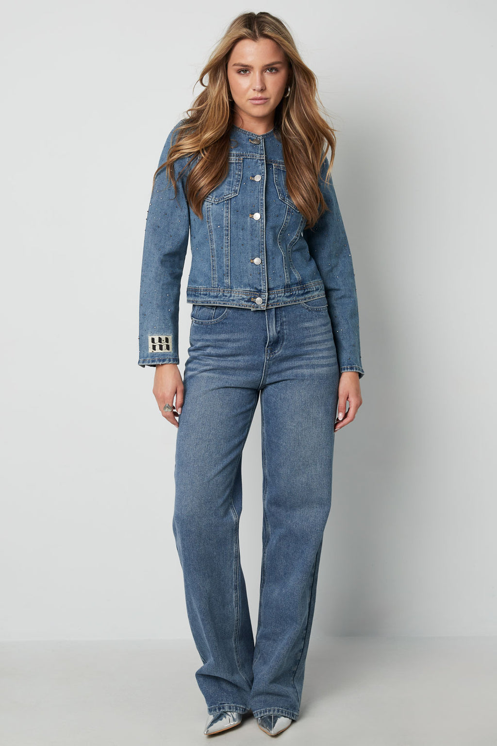 Denim Vrouwen Korte Jas Classic Fit