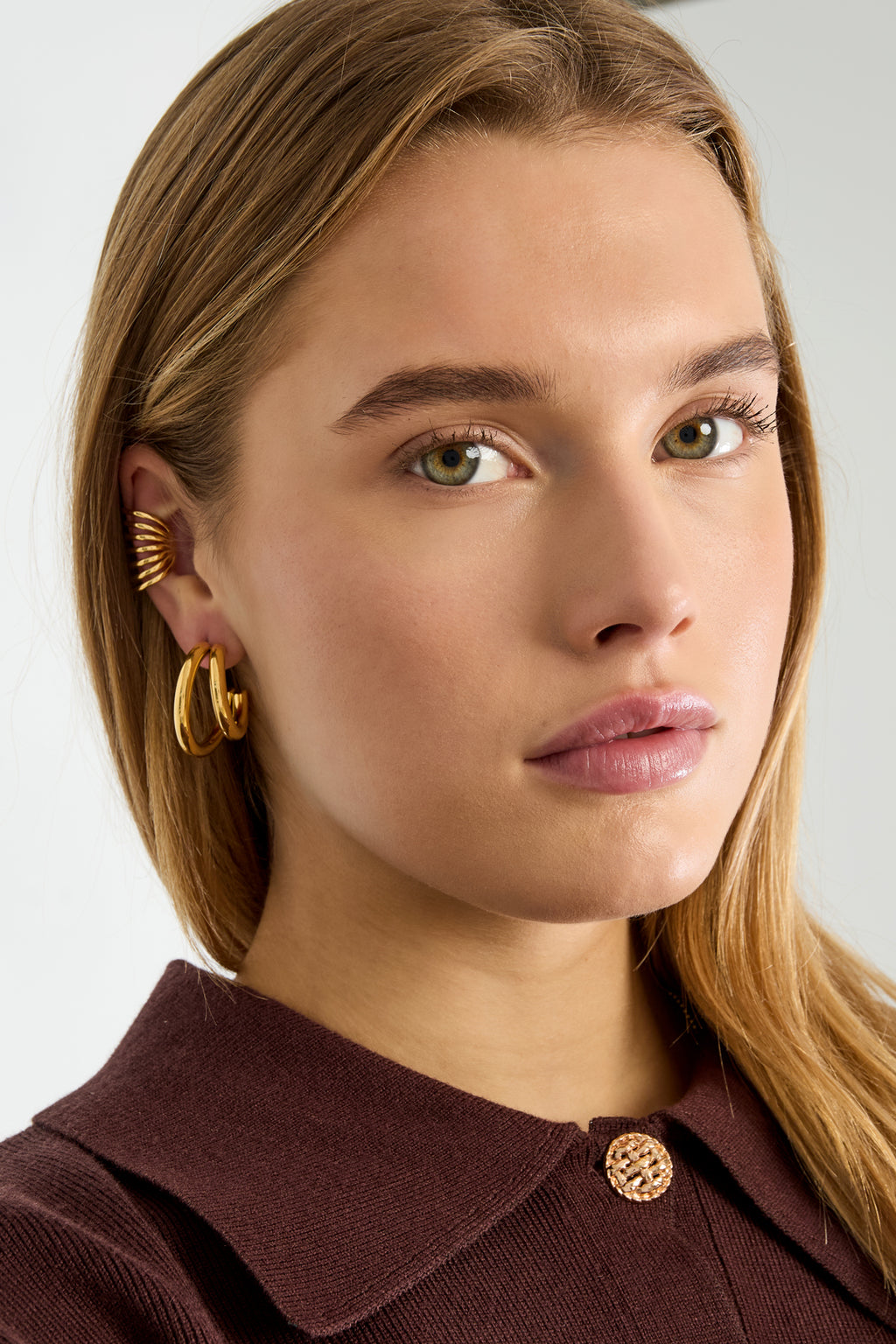 Roestvrijstalen oormanchetten, casual, dagelijks, eenvoudig, serie, damessieraden