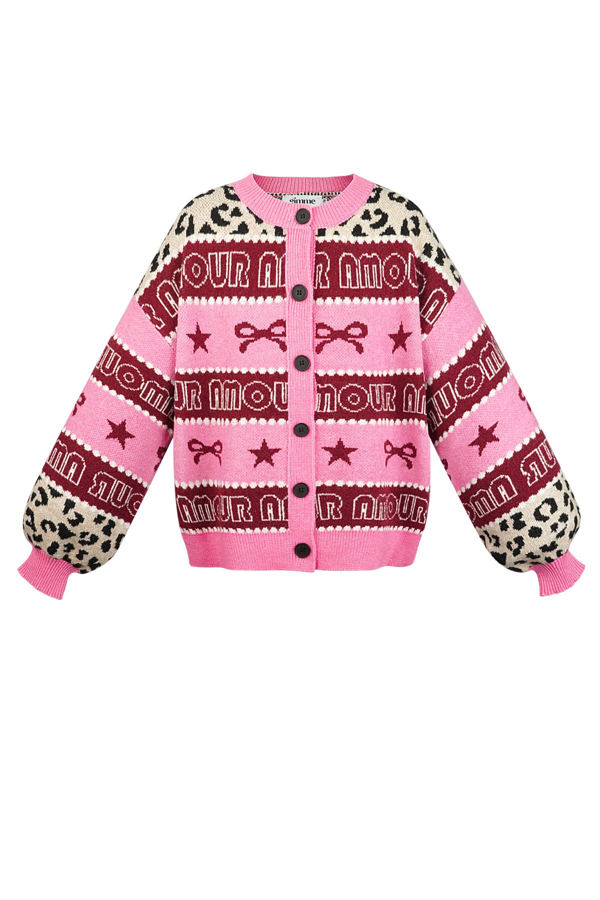 Gebreide Katoenmix Vrouwen Cardigan Gedrukt Patroon