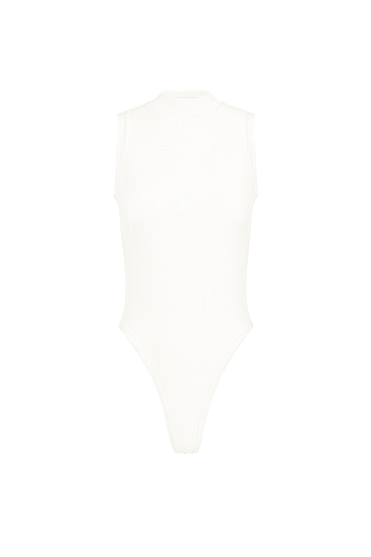 Viscose Vrouwen Mouwloze Bodysuit Hoge Hals Minimalistisch Ontwerp
