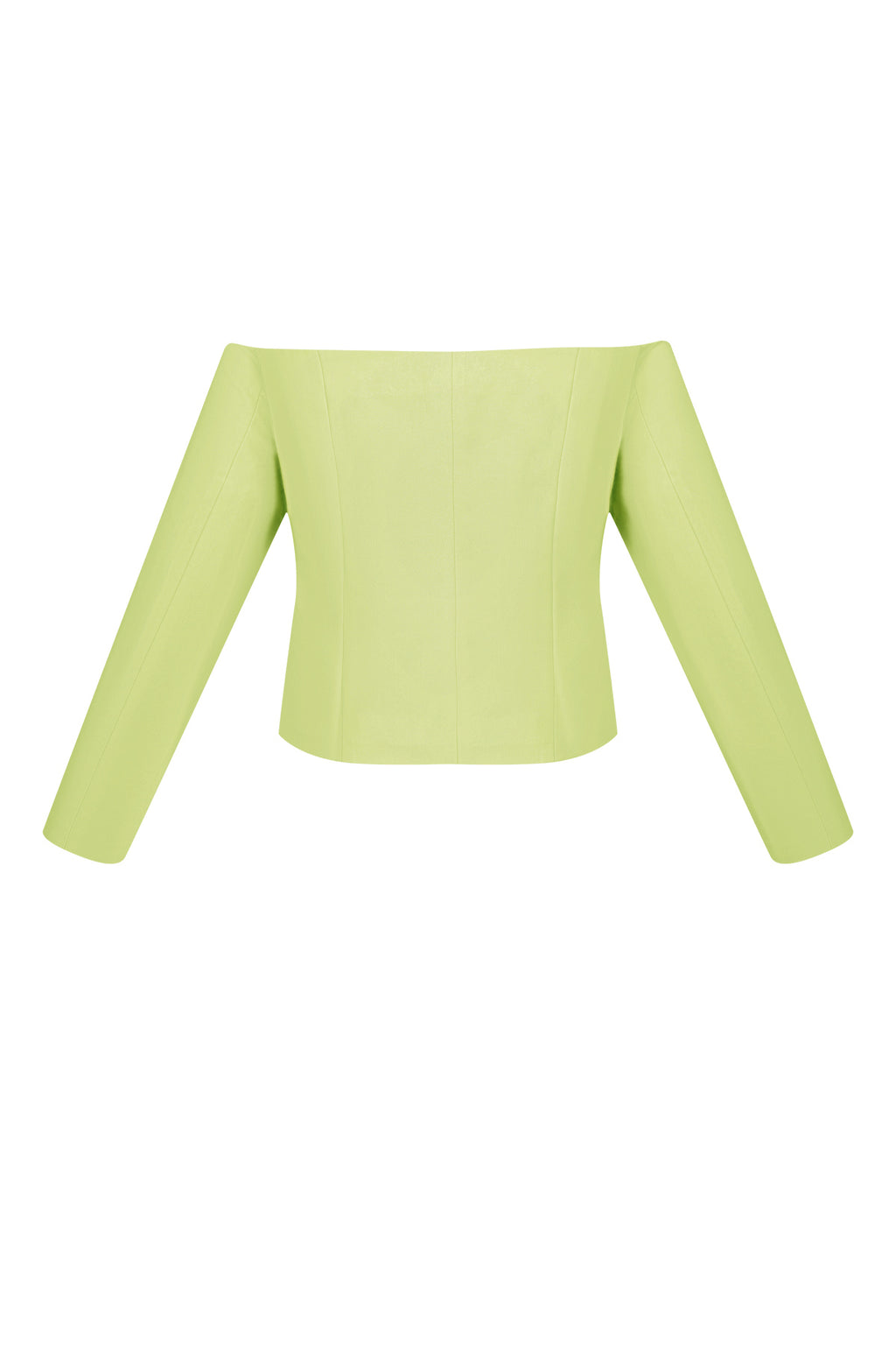 Polyester Vrouwen Off-Shoulder Lange Mouw Top Gesloten Voorkant Ontwerp