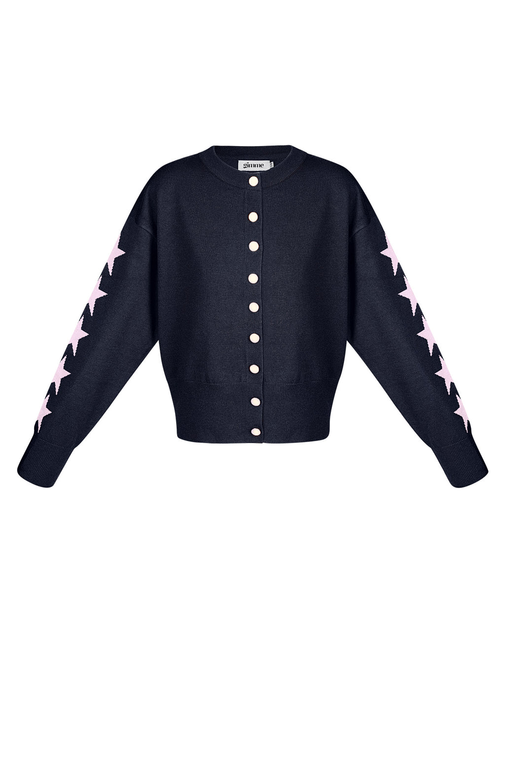 Viscose Gebreide Cardigan Vrouwen Kort Model Sterrenpatroon