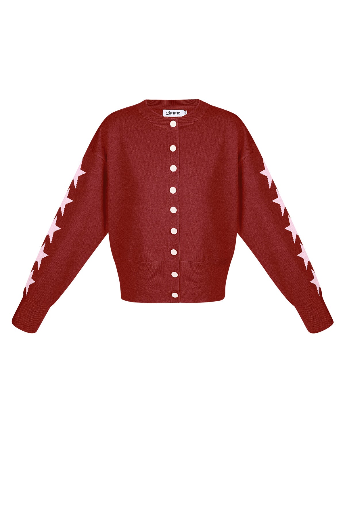 Viscose Gebreide Cardigan Vrouwen Kort Model Sterrenpatroon