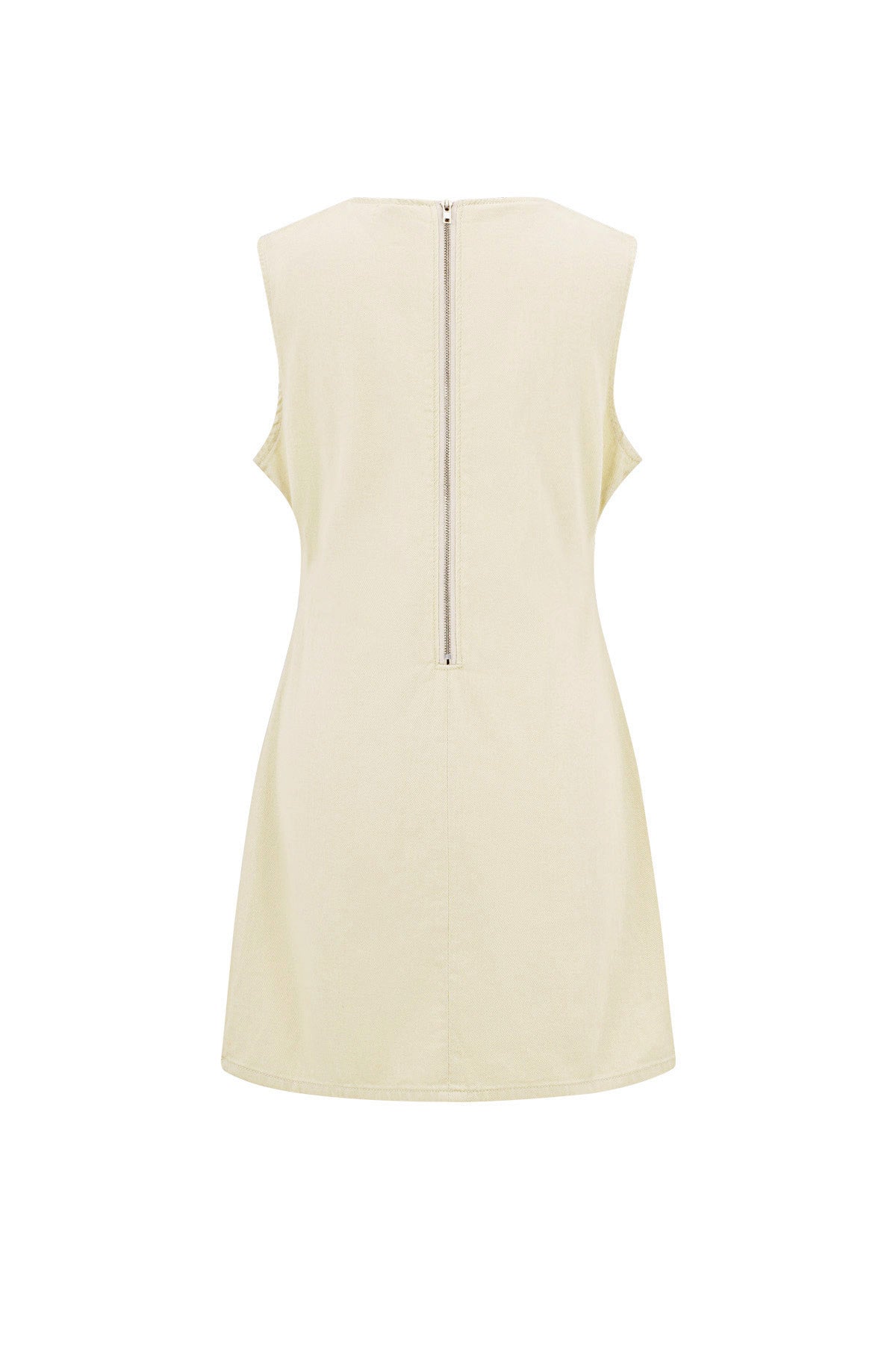 Cotton Vrouwen Mini Jurk Mouwloos Bodycon