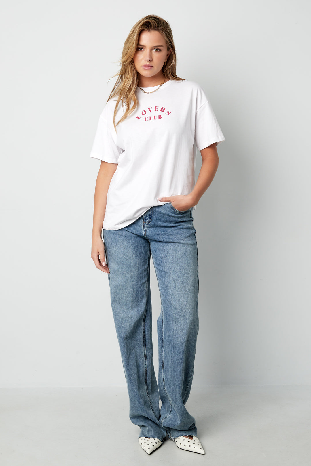 Cotton Vrouwen T-shirt Casual Letters