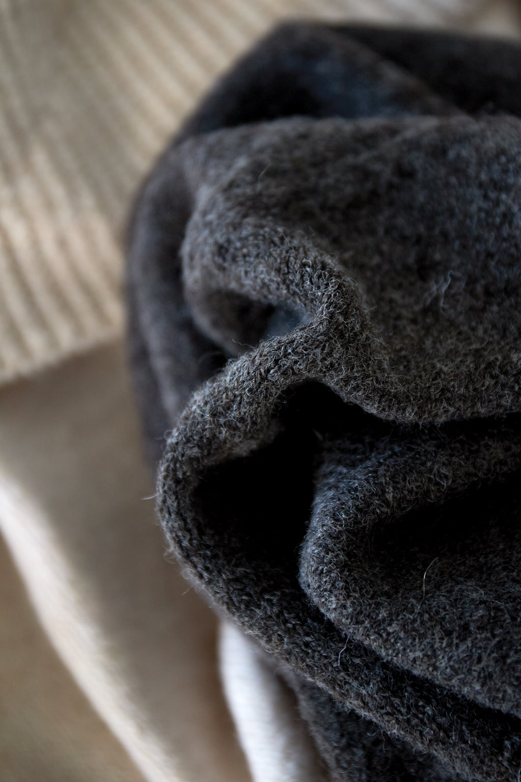 Gebreide Polyestervezel Vrouwen Off-Shoulder Trui Elegant Solide Kleur