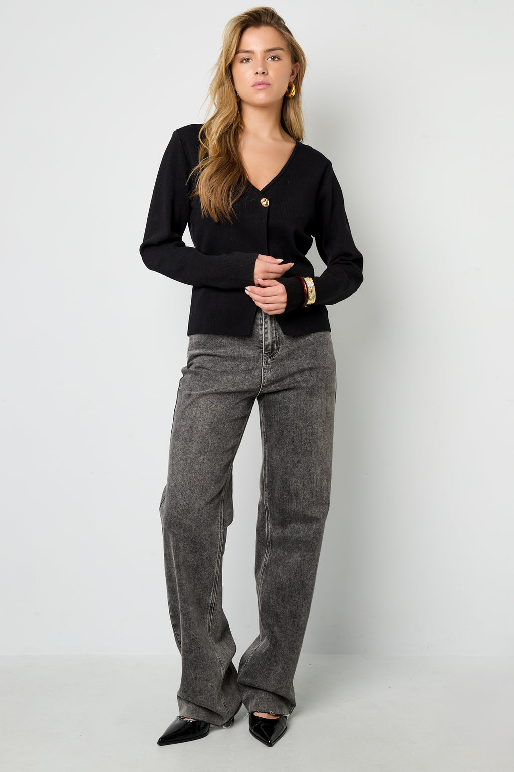 Viscose Gebreide Vrouwen Cardigan Casual Solide Kleur Herfst/Winter