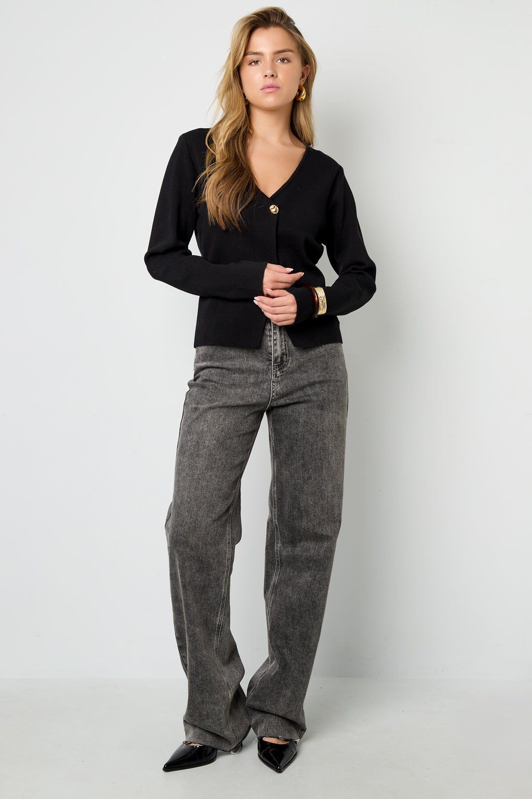 Viscose Gebreide Vrouwen Cardigan Casual Solide Kleur Herfst/Winter