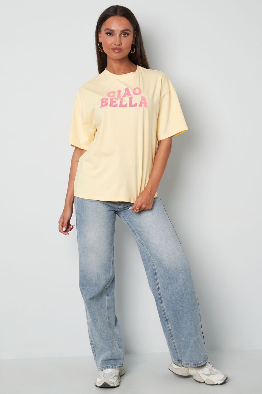 Cotton Vrouwen T-shirt Casual Letters