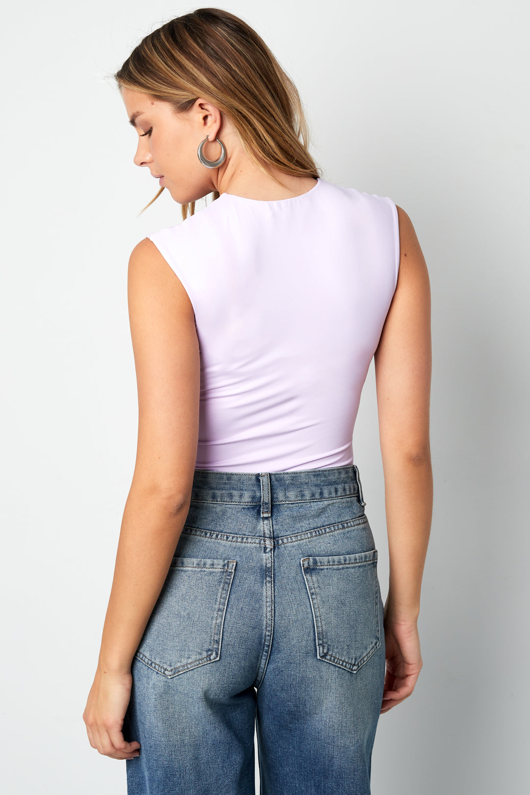 Gebreide Nylon Shapewear Bodysuit Basis Effen Kleur Lente/Zomer