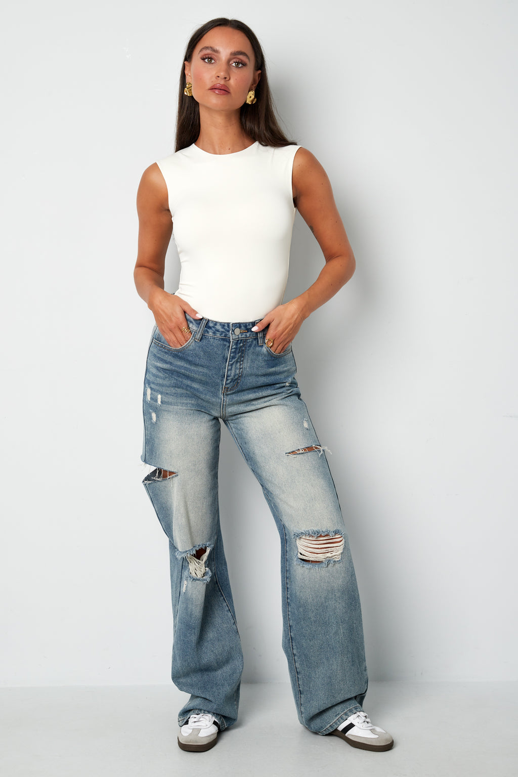 Gebreide Nylon Shapewear Bodysuit Basis Effen Kleur Lente/Zomer