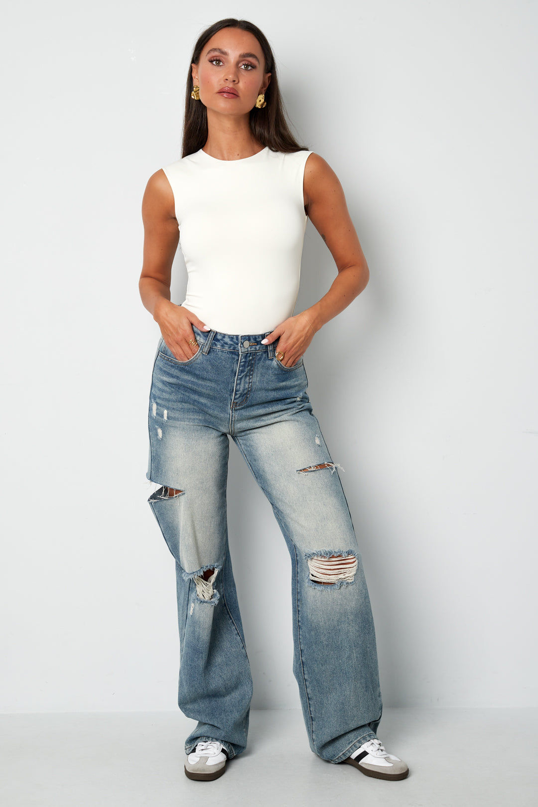 Gebreide Nylon Shapewear Bodysuit Basis Effen Kleur Lente/Zomer