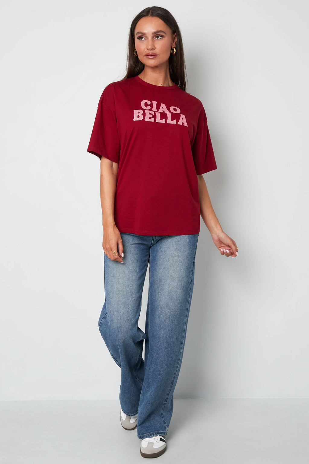 Cotton Vrouwen T-shirt Casual Letters