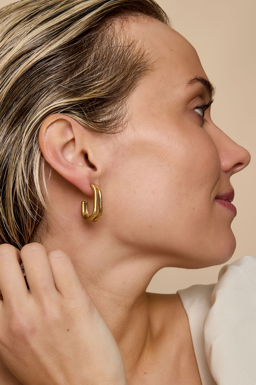 Creolen, oorbellen, casual, dagelijks, eenvoudig, serie, damessieraden