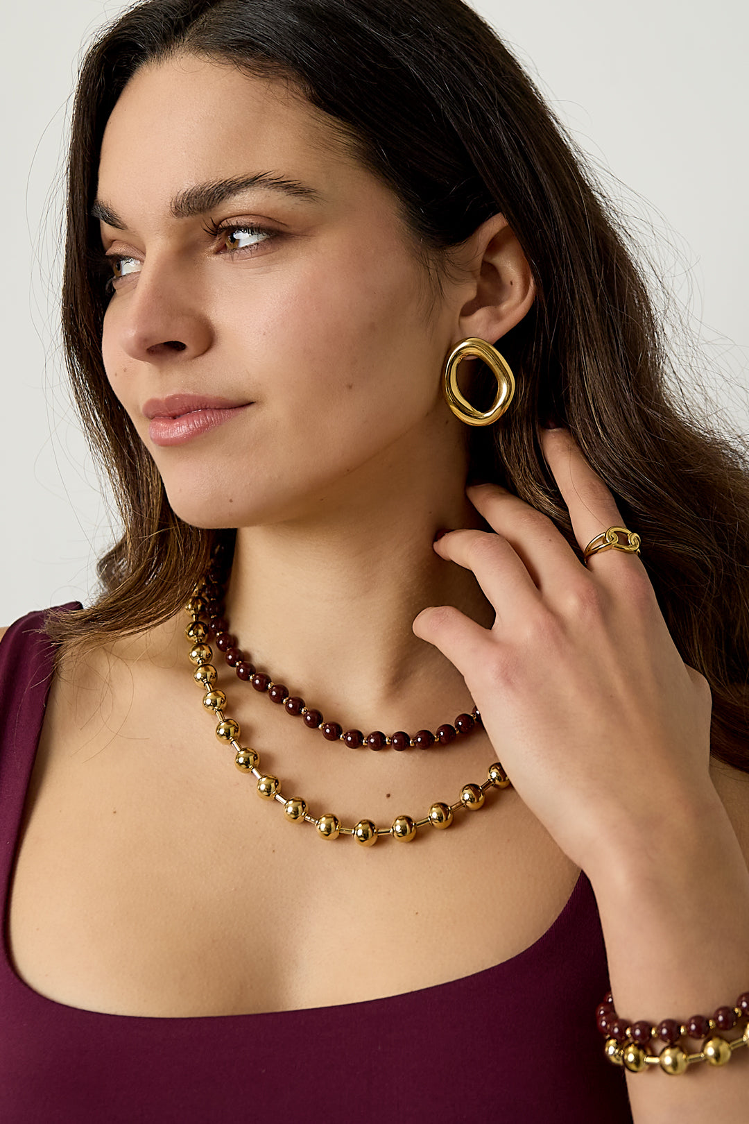 Acryl gelaagde kettingen kralen casual dagelijks eenvoudig serie dames sieraden