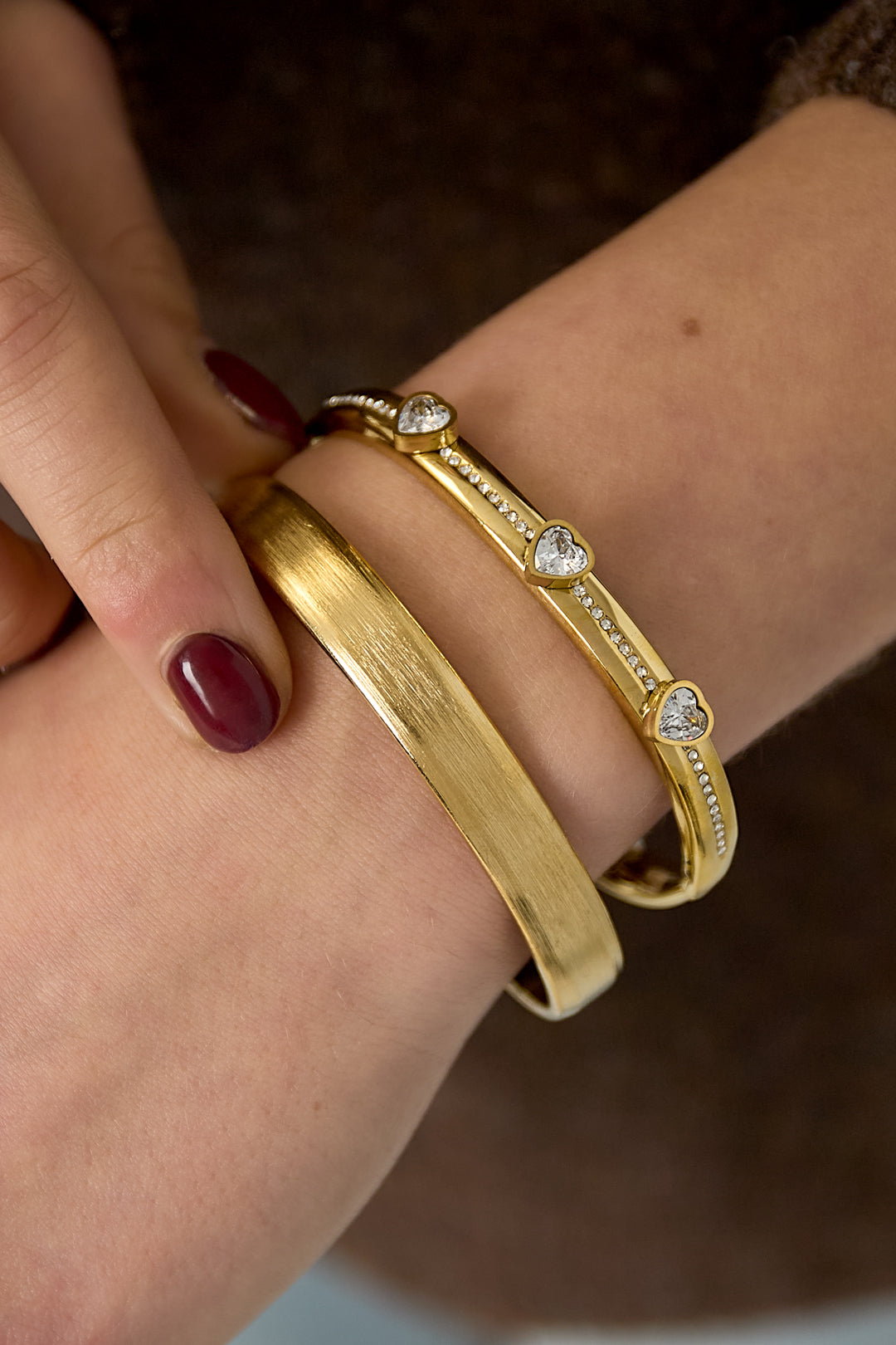 Armbanden van roestvrij staal, cirkel, casual, dagelijks, eenvoudig, serie, damessieraden