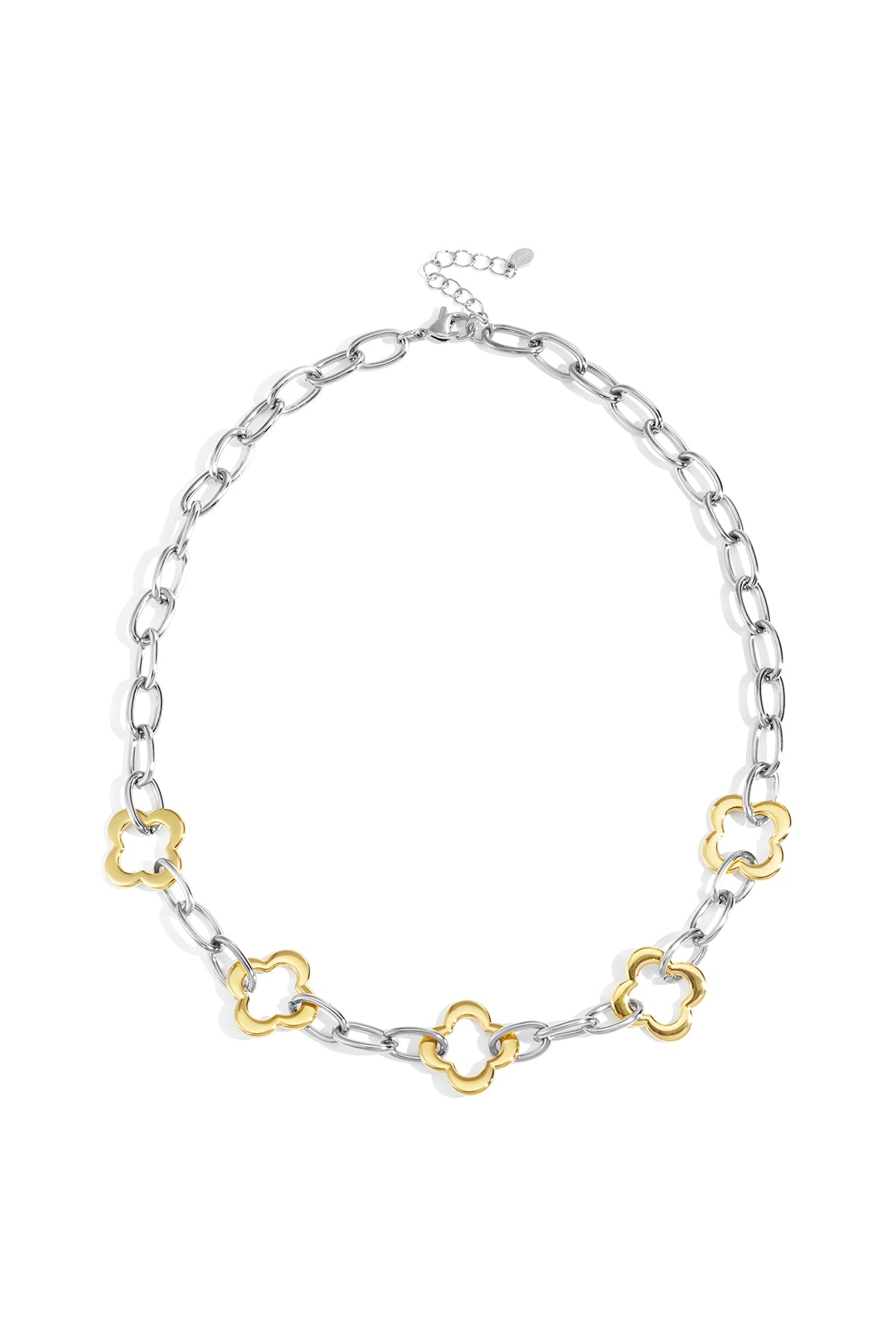 Roestvrijstalen kettingen Klaver Casual Dagelijks Eenvoudige serie Dames sieraden