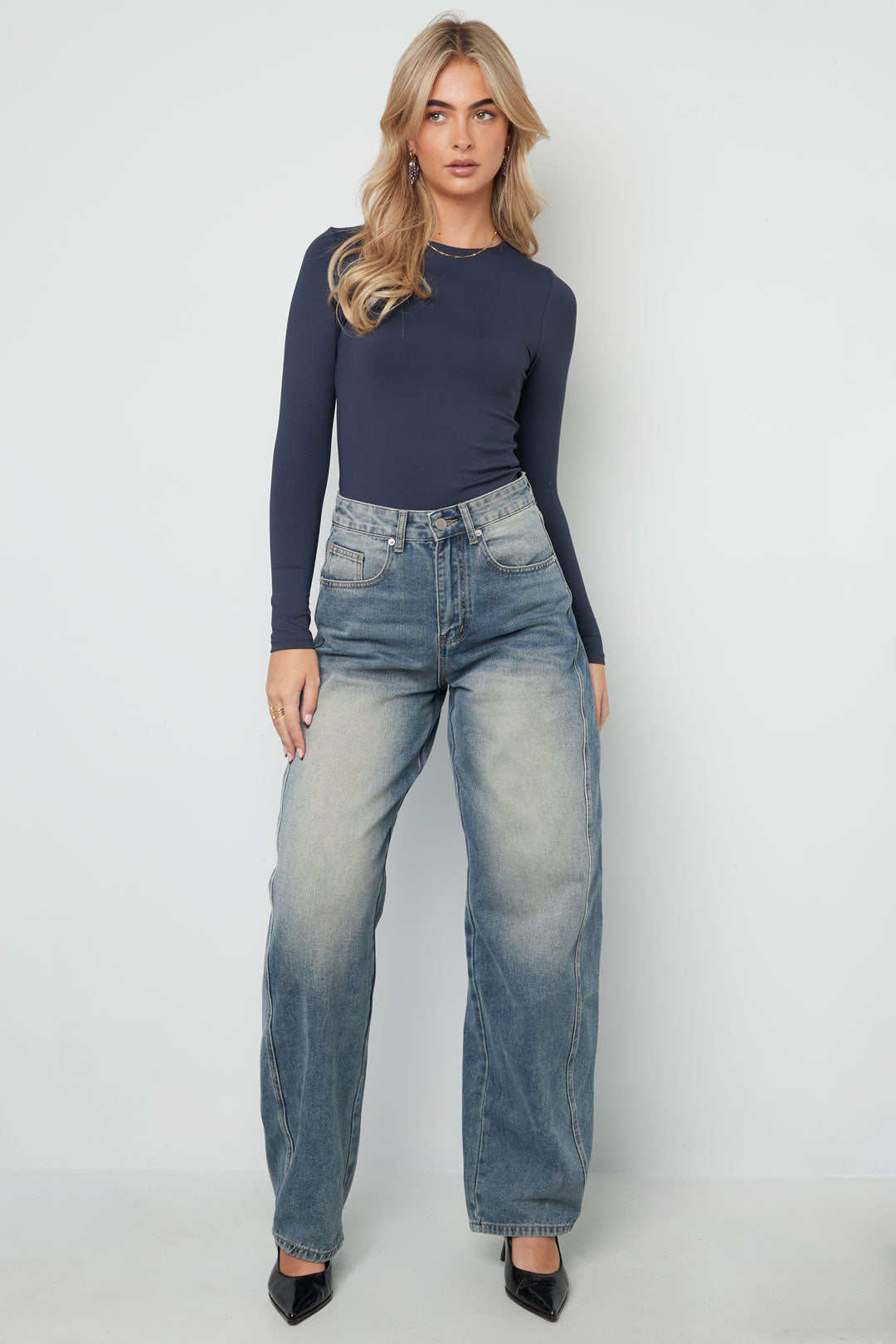 Gebreide Nylon Bodyshaper Basiskleur Eenvoudig Ontwerp