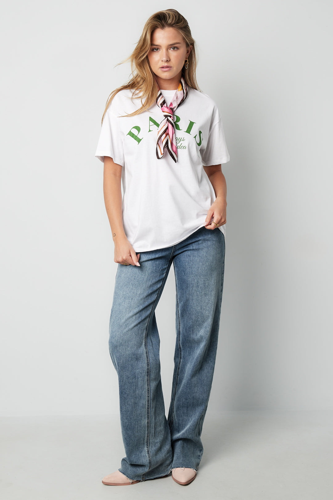 Cotton Vrouwen T-shirt Casual Letters