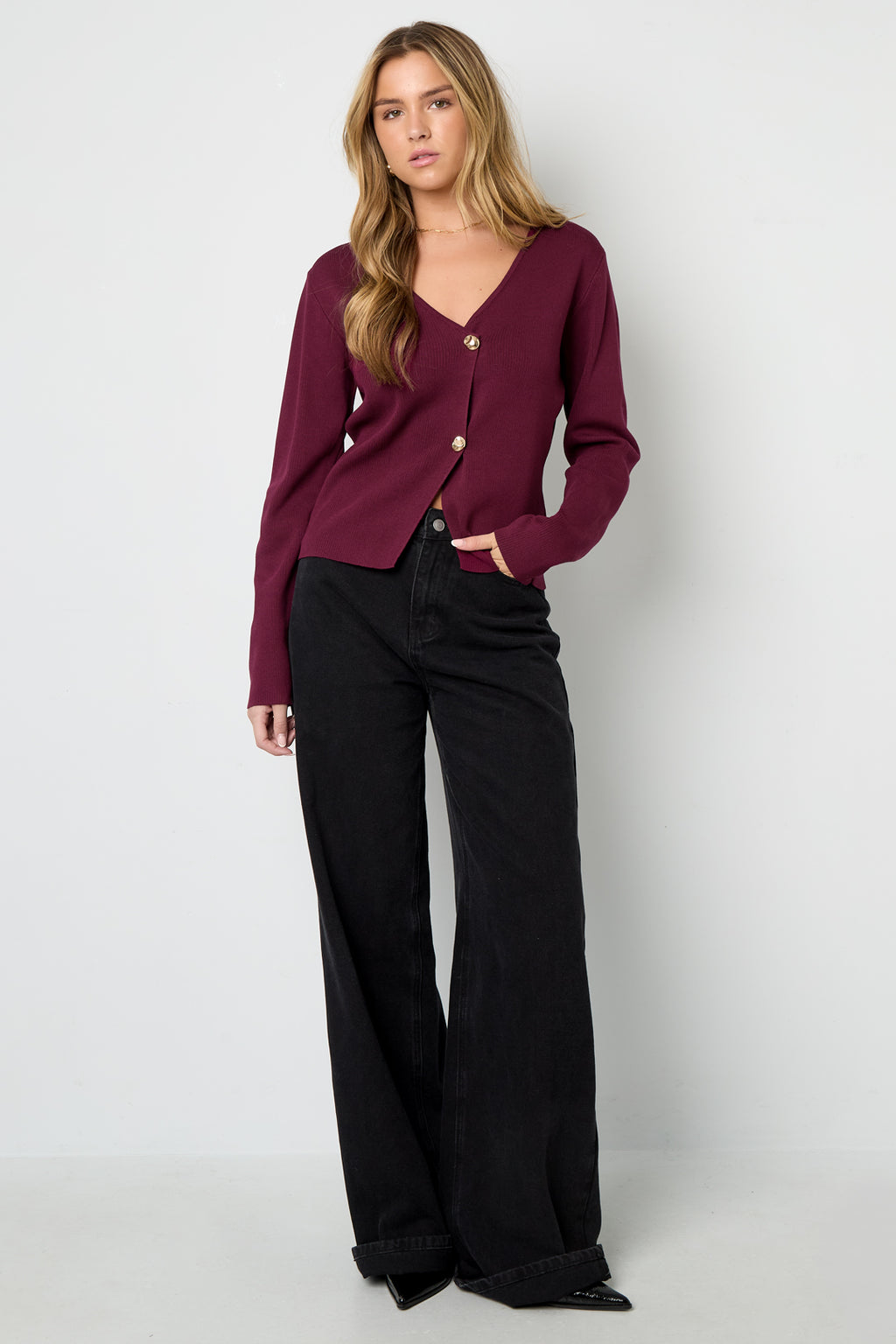 Viscose Gebreide Vrouwen Cardigan Casual Solide Kleur Herfst/Winter