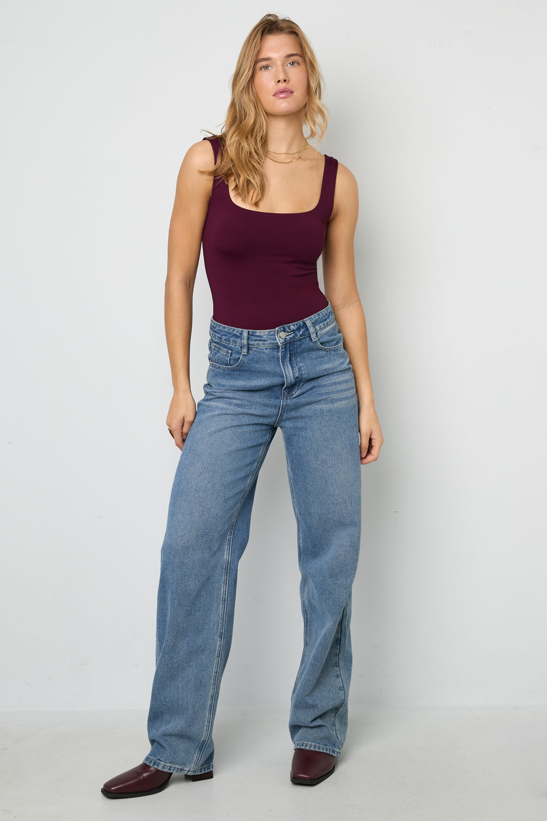 Gebreide Nylon Bodyshaper Basismodel Eenvoudige Kleur