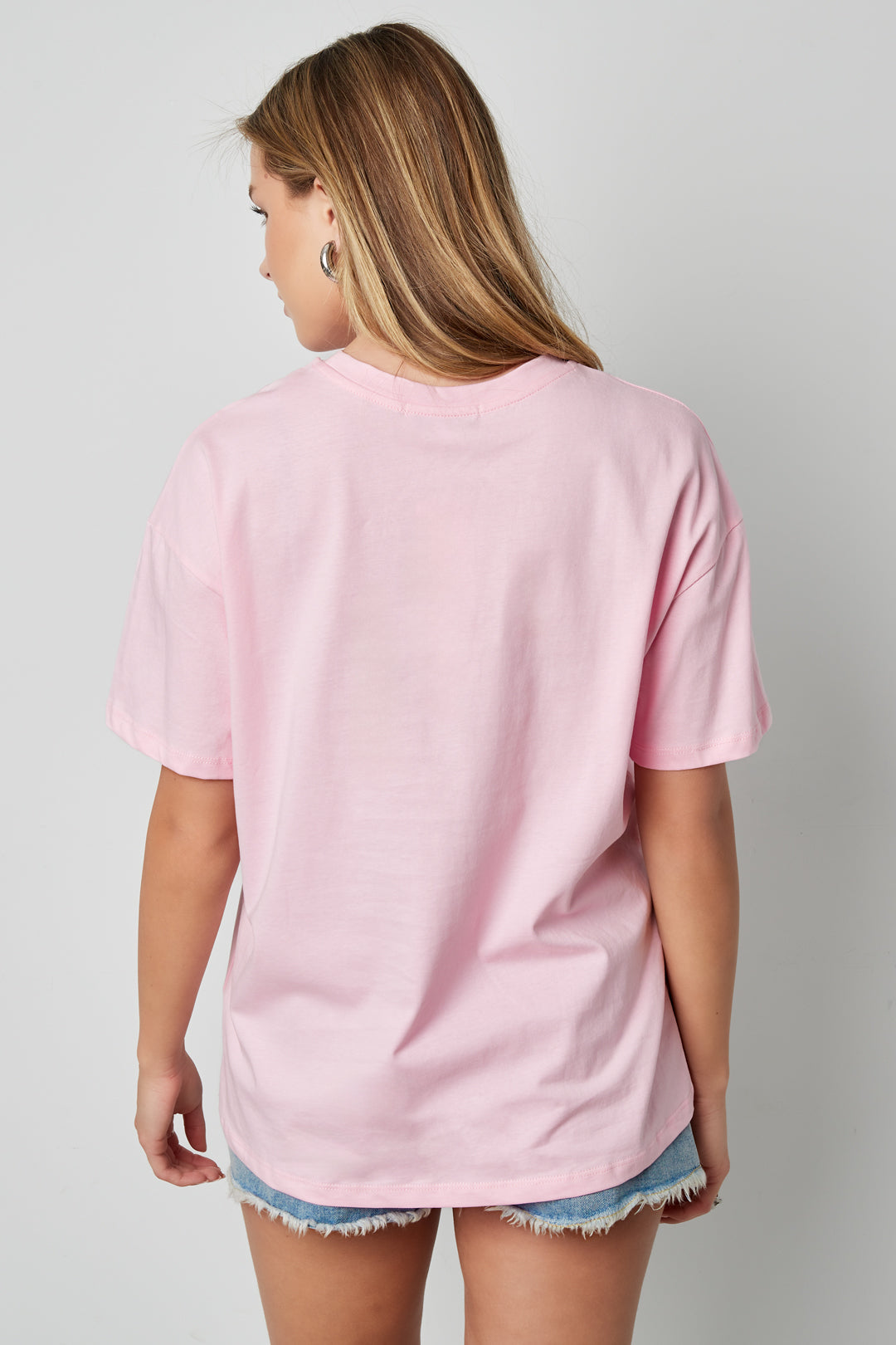 Cotton Vrouwen T-shirt Casual Letters