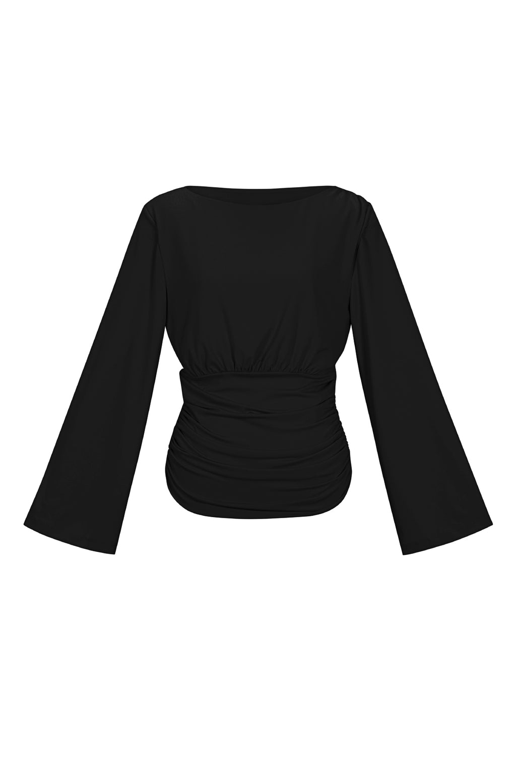 Geweven Polyestervezel Vrouwen Lange Mouwen Top Elegant Solide Kleur Herfst/Winter