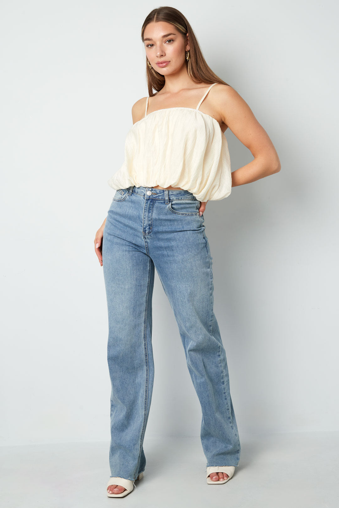 Geweven Casual Vrouwen Mouwloze Top Solide Kleur Lente/Zomer